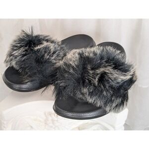 New Valpeak Faux Fur Slide On Shoes Women's Size 9/10